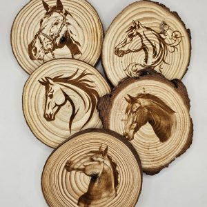Wooden Coasters - Horse Collection