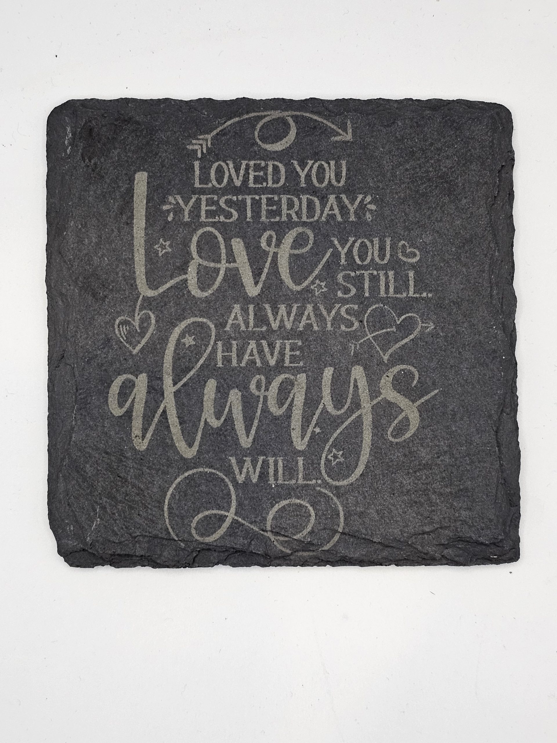 Slate Coasters - Romantic Collection