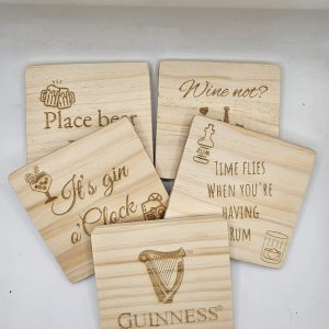 Wooden Coasters - Drinking Collection