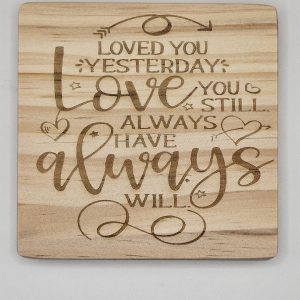 Wooden Coasters - Romantic Collection