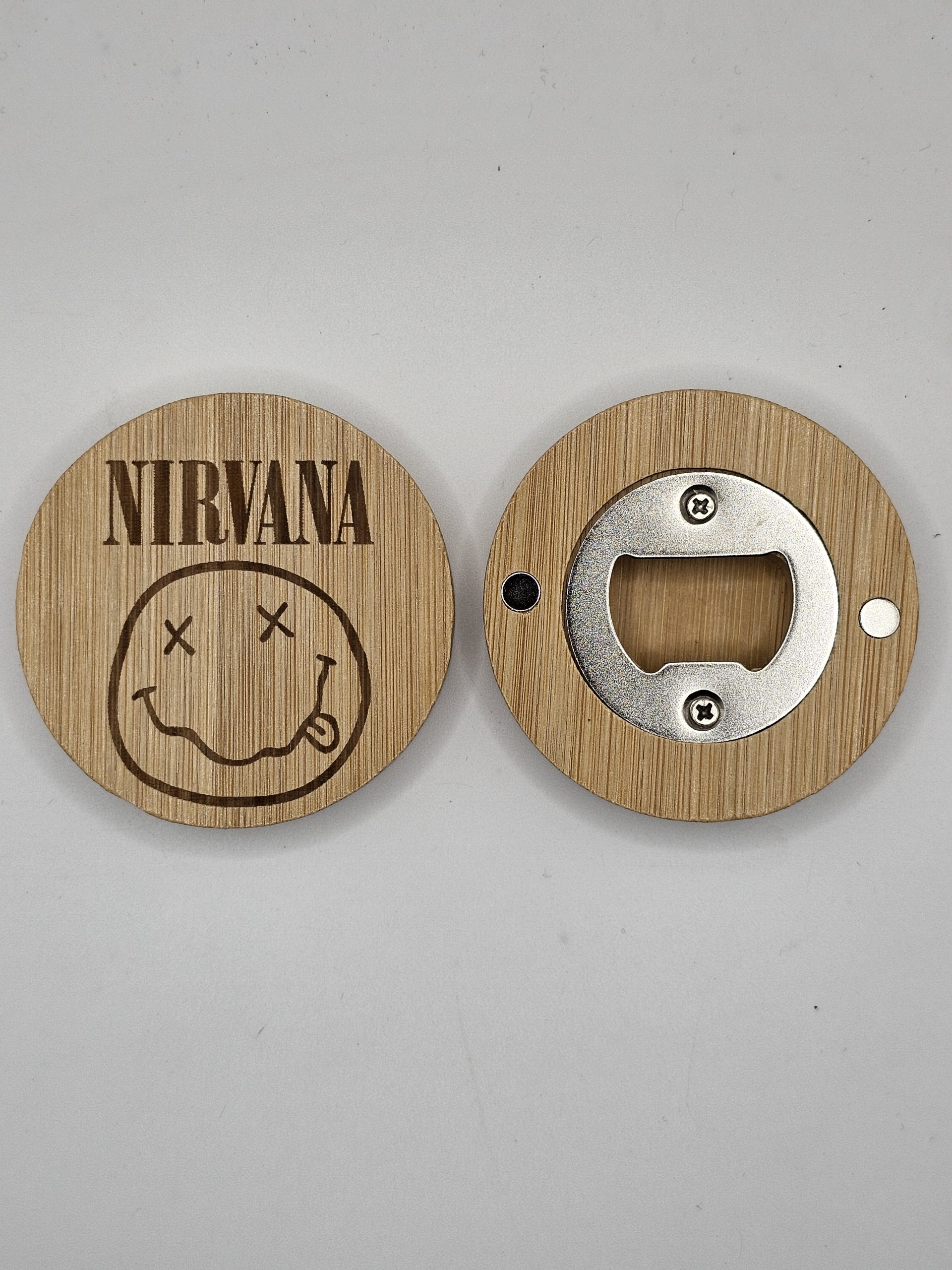 Wooden Bottle Opener - Fridge Magnet - Bands - Image 5