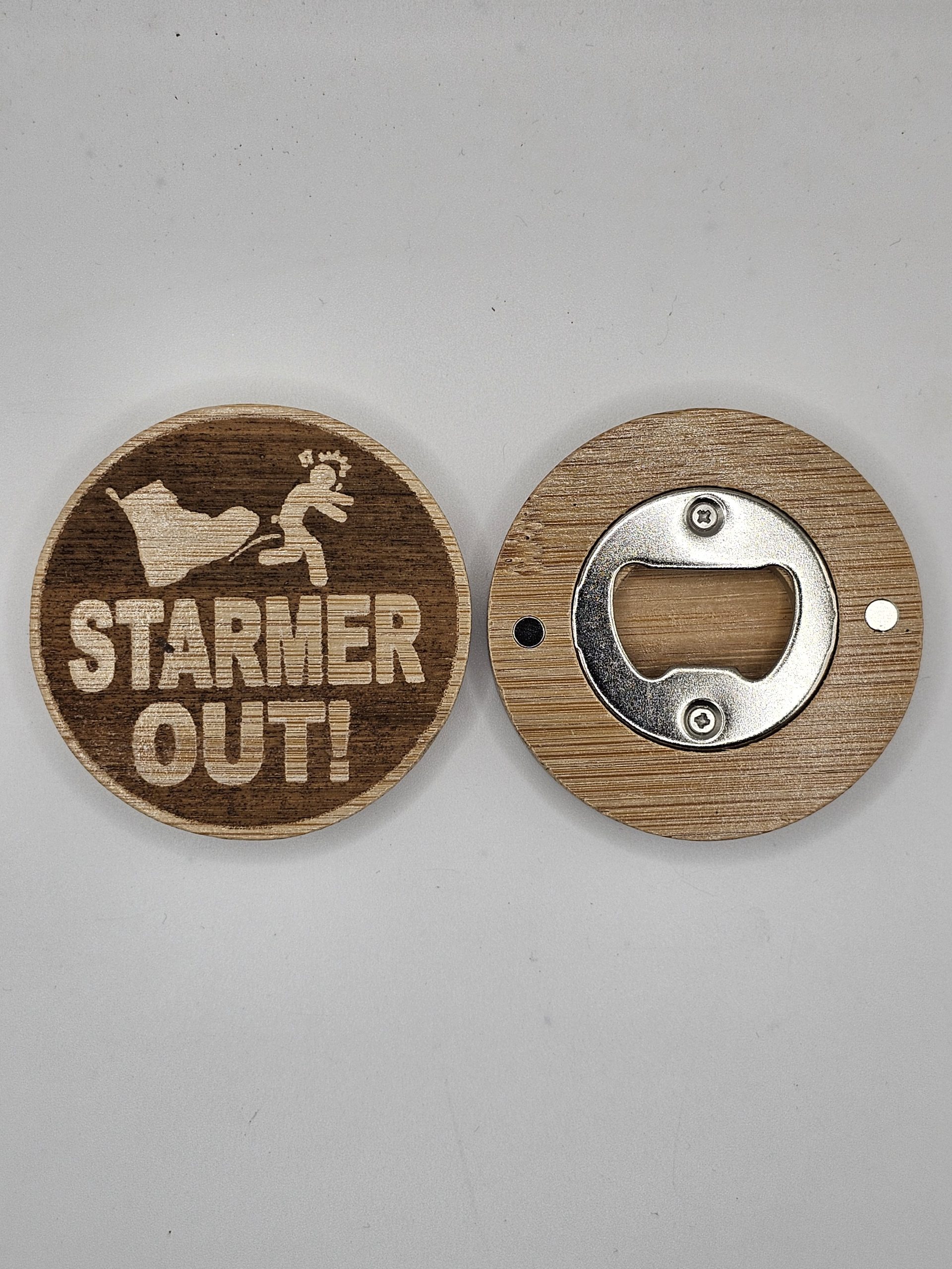 Wooden Bottle Opener - Fridge Magnet - Various Designs - Image 8