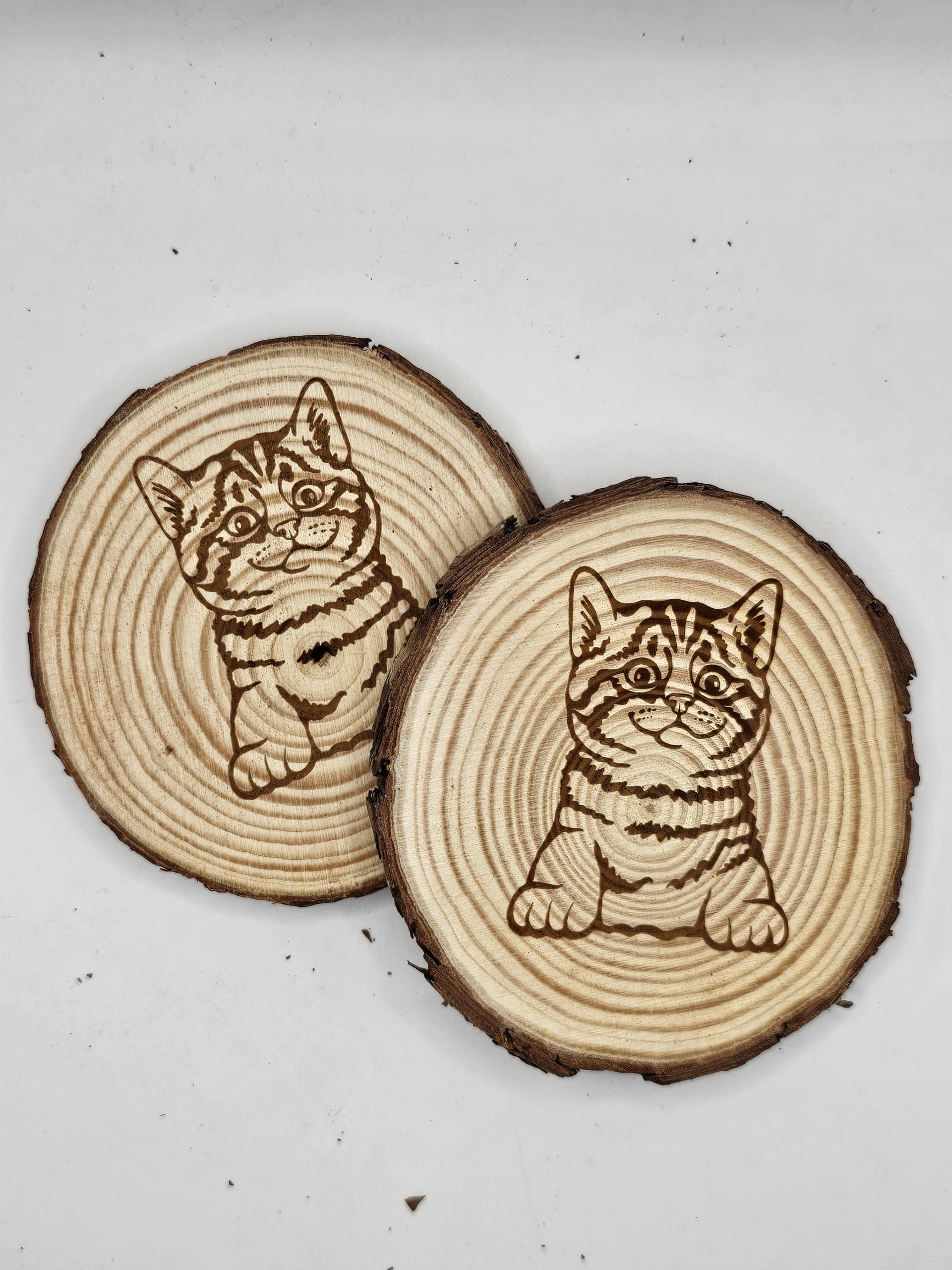 Wooden Coasters - Cat Designs - Image 23