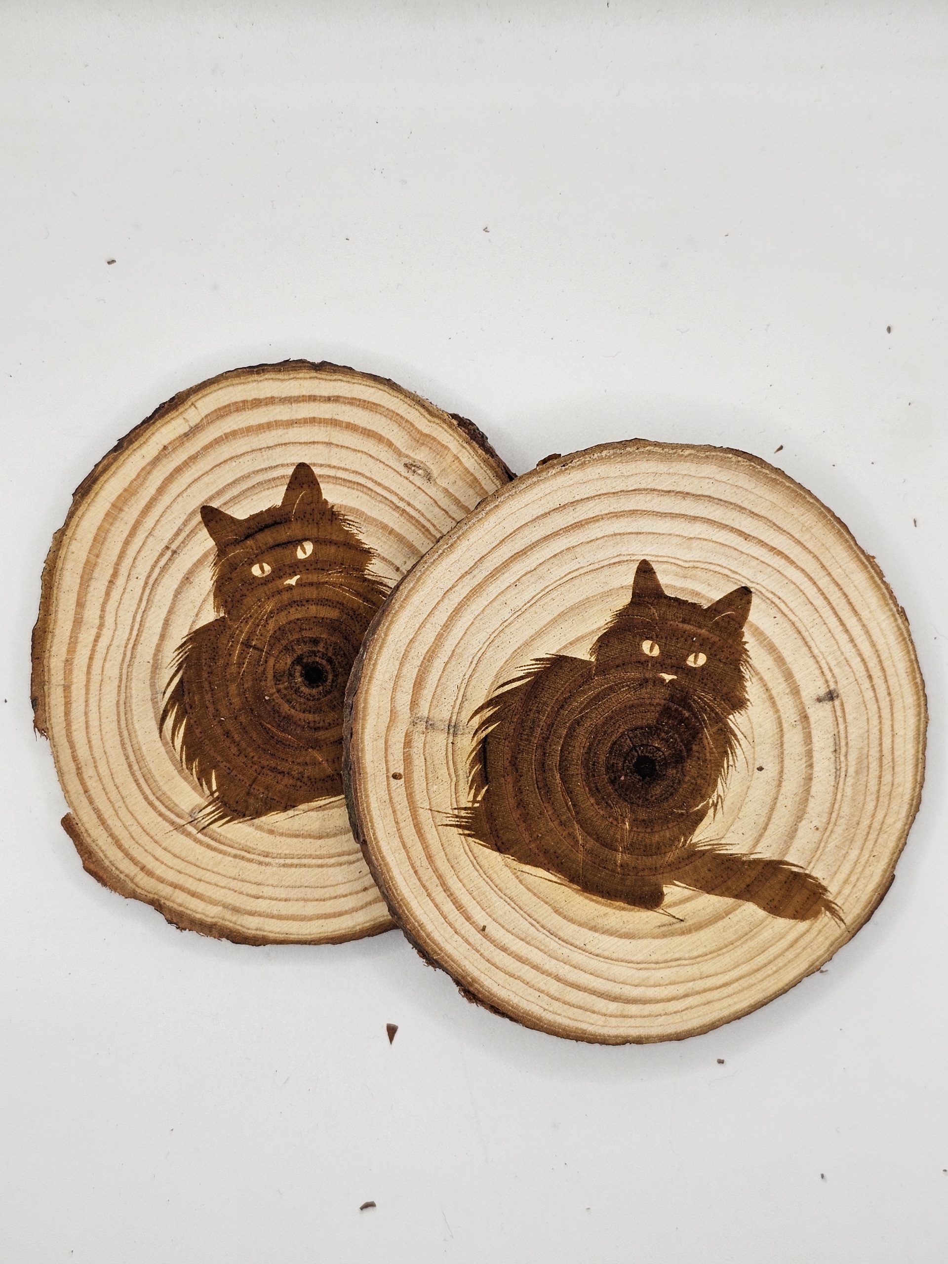 Wooden Coasters - Cat Designs - Image 18